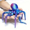 Nová 19CM 3D tištěná figurka chobotnice s ohebnými klouby pro dekoraci domácí kancelářské pracovní plochy Mořské zvíře Stolní ozdoba Ideální dárek Hračka
