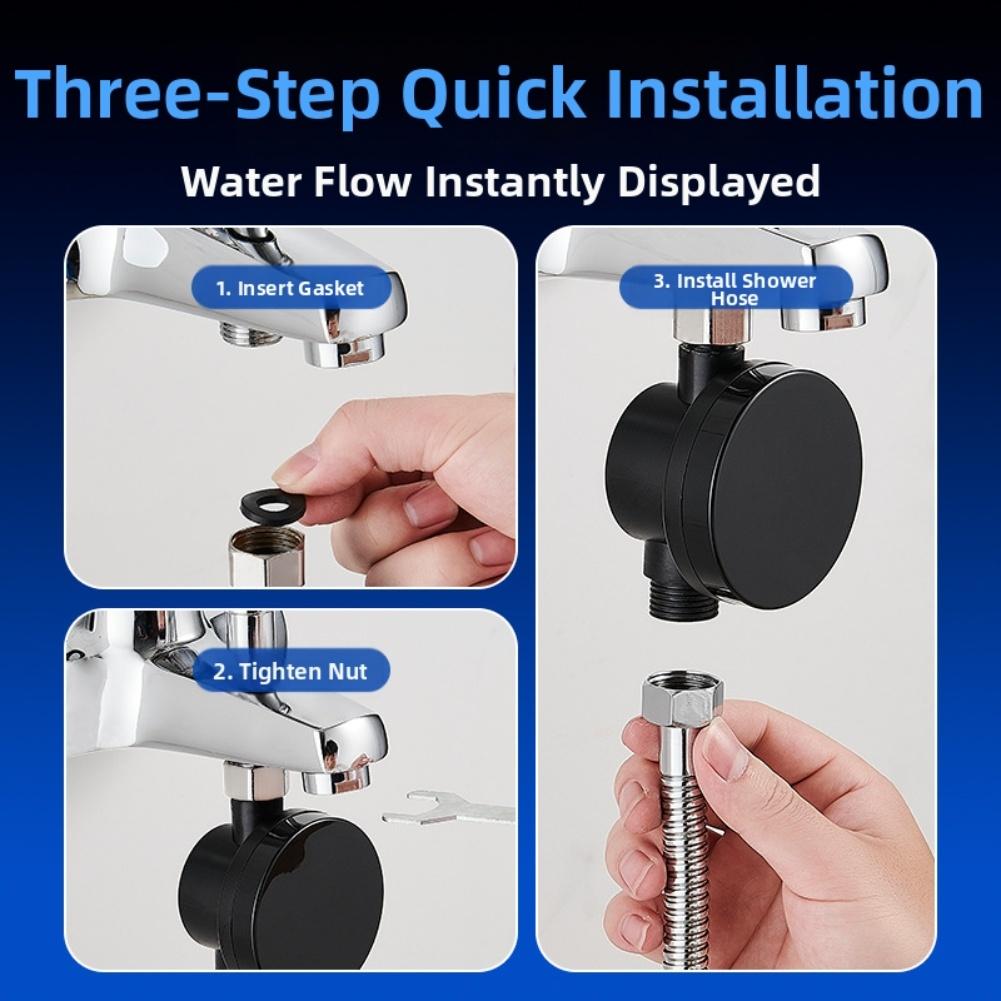 For Comfortable Bathing Bath Smart Thermometer Shower Thermometer Water Temperature Gauge Immediate Temperature Readings