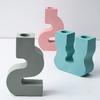 U-Shape S-Shape Irregular Candlestick Siliocne Molds Plaster Epoxy Resin Candle Holder Mould Creative Crafts Dinner Table Decor