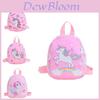 Adorable Pink Unicorn Print Children's Backpack Lightweight And Stylish For School Use