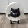 Cat Toilet Roll Holder, Toilet Paper Holder, Funny Toilet Paper Holder, Bathroom Decor, 3D Printed Black-Cat Loo Roll Holder,Paper Towel Roll Storage