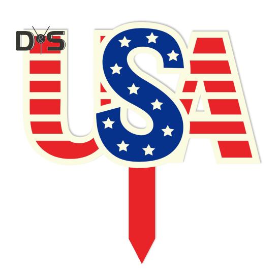 Star Patriotic Garden Stake American Style Outdoor Stake 4th of July Holiday Decor for Home Independence Day Yard Lawn Decoration