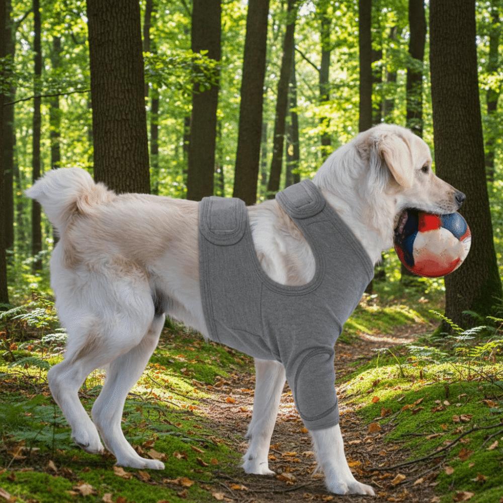 Breathable Dog Leg Sleeve Long Sleeve High Elasticity Dog Elbow Brace Polyester Professional Knee Leg Guards Licking Prevention