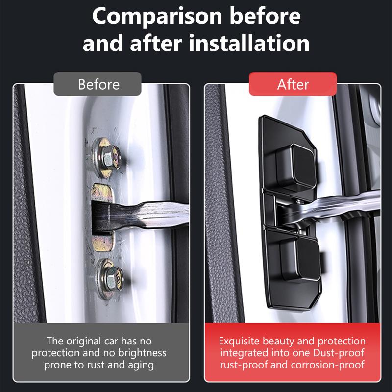 SEAMETAL Silicone Car Door Limiter Pad Lock Buffer Shock Absorber Car Silicone Door Latch Protective Covers Shock-Proof Thickened Anti-collision