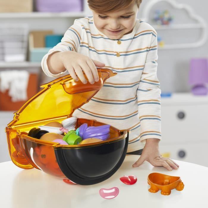 Potato Head Méga patate coffret avec 42 pièces dont une boîte de rangement, jouets préscolaires créatifs pour enfants, dès 2 ans