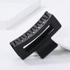 Damen Matte Quadratische Haarspange (Schwarz) Hochstecknadel