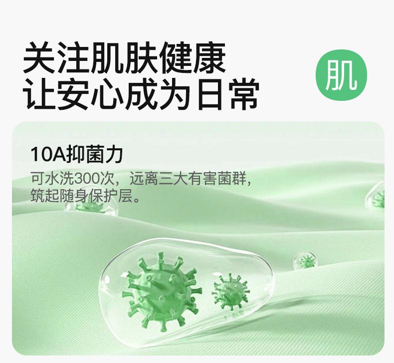 Fenteng [with Chest Cushion 10A Antibacterial] 26 Spring and Summer New A-class Cotton Sleepwear Women's Nightgown Round Neck Dress