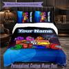 Personalized 3Pcs Bedding SetAmong Us Custom Text Duvet Cover Pillowcase Set Bedroom Gift