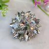 1pcs Fur Coat Tweed Flower Metal Buttons For Clothing Designers Vintage Handicraft Garments Diy Sewing Scrapbooking Accessories