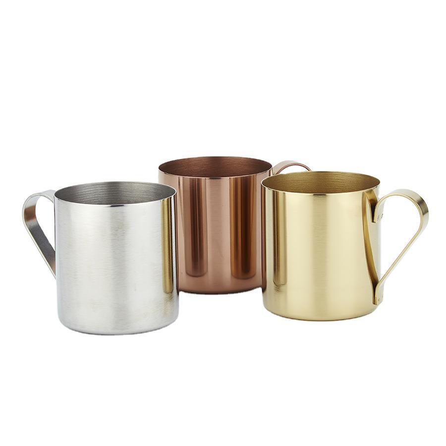 European Style 304 Stainless Steel Mug - Creative Home Coffee, Beer, Milk, Tea & Kitchen Cup.