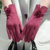 Black women' GLOVES, stylish, slightly shiny, snake skin, autumn/winter