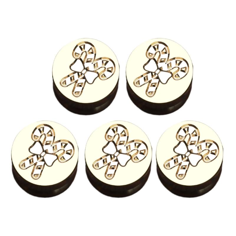 5 Pz Testa Timbro Sigillo a Tema Natalizio Testa Timbro Scrapbooking per Sigillo Busta Biglietto di Natale Inviti Abbellimento