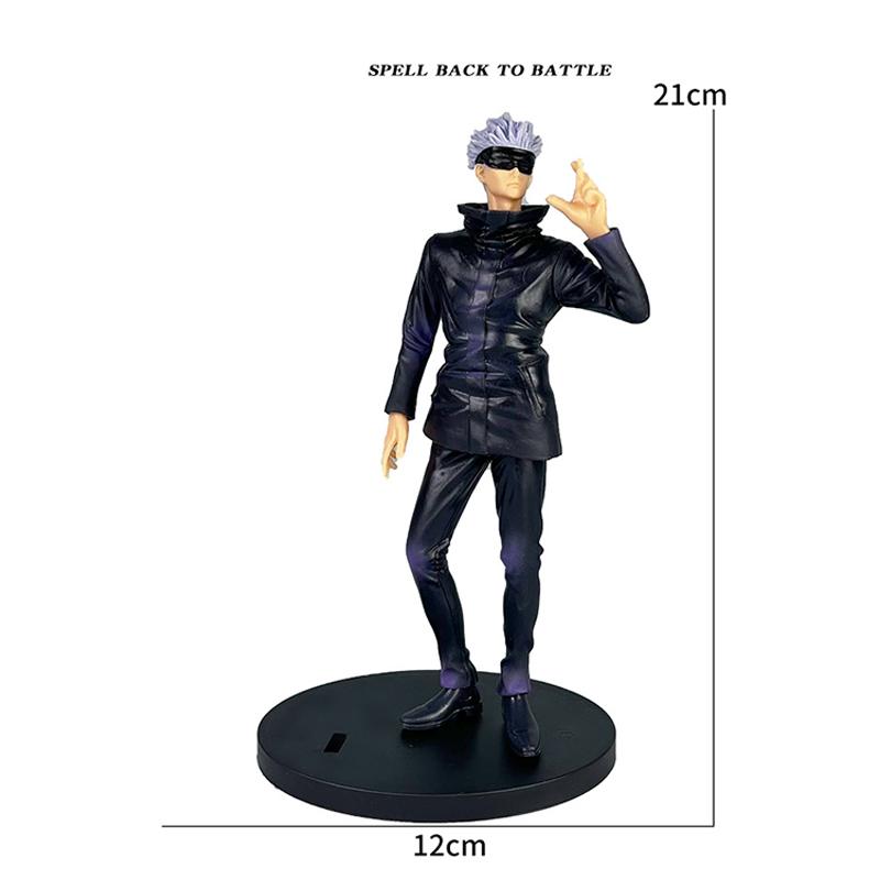 4pcs/set Gojo Satoru Anime Jujutsu Kaisen Action Figure Itadori Yuji Seated Noodle Stopper Model Toys Dolls Collection Hobbies Poseable Articulated