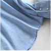 Fashionable  Shirt Women Mid Length Cotton Korean Style Loose Fit Long Sleeve Blouse Spring Autumn Outerwear