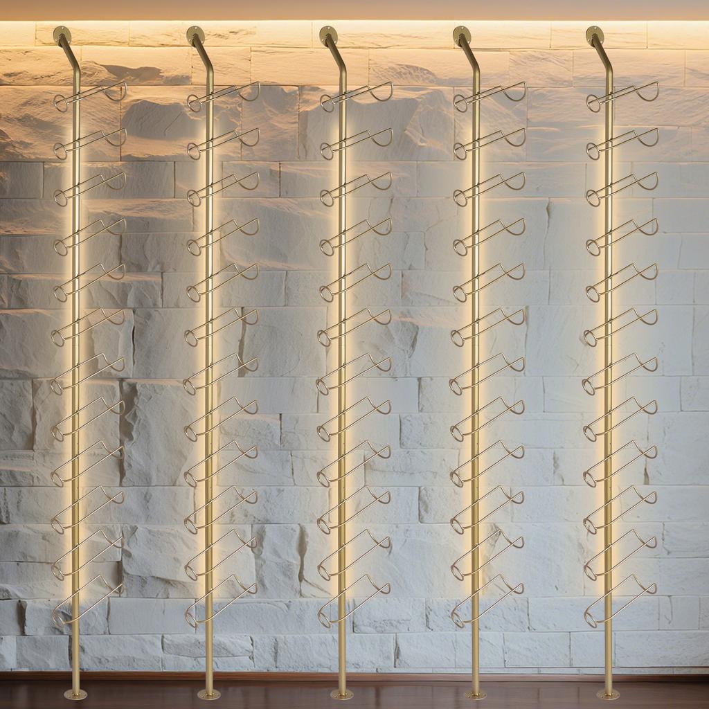 5PCS Wall Wine Rack Bar Cabinet Elegant Vintage Wine Stands Decoration Metal Storage Open Cabinets Furniture Luxury Shelves