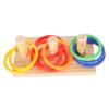 Bird Ring Toy Colorful Interactive Chewing Training Parrot Tabletop Puzzle Toy for Lovebird Cockatiel 7cm 2.8in Ring