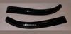 Øyevipper til frontlykter (2 stk, sort) Svart matte for Volkswagen T5 Transporter 2003-2010