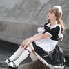 Japanese-Style Cute Lolita Bunny Girl Cosplay Black and White Maid Outfit Lolita Dress