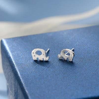 Cercei Stud Elefant Bebeluș Femeie Drăguț Temperament Gol Periat Cercei Studenți Modă Personalitate Design de Nișă Accesorii