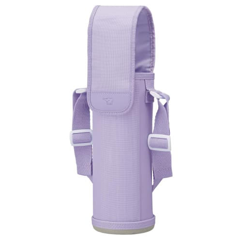 Zojirushi Thermos Water Bottle Cover, 720ml, Shoulder Strap, Machine Washable, Includes Name Tag, Purple, MC-CA04-VA