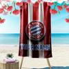 Custom Name Bayern Munich Print Beach Towel, Large Soft Quick Dry Towel for Beach Camping Swimming