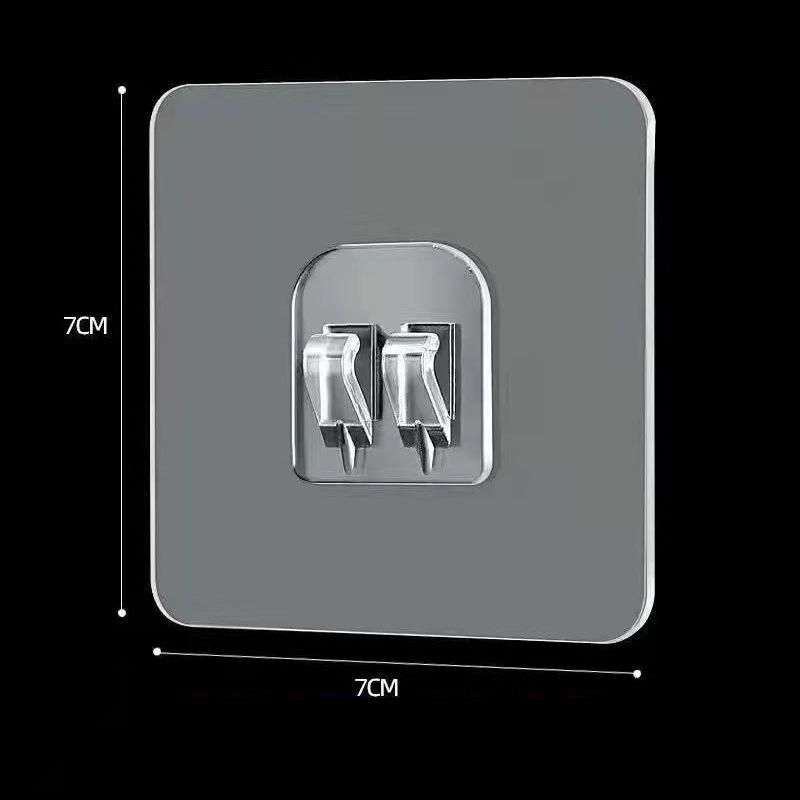 Claw Buckle No-Trace Adhesive Hook for Kitchen & Bathroom - Strong, Transparent, Punch-Free Storage Solution