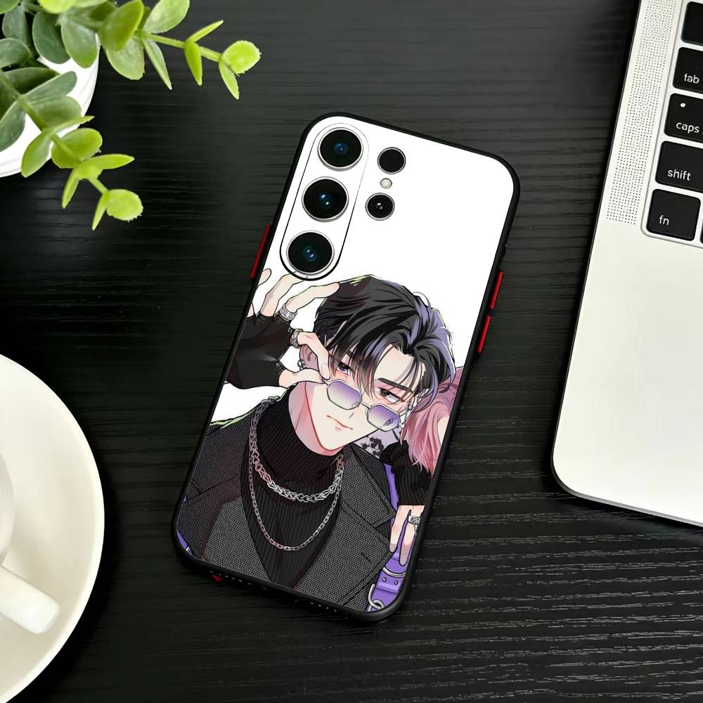 Q-Tamon's B-Side Phone Case For Samsung S26,S25,S24,S23,S22,S21,S20,S30,Ultra,Plus,Fe,Note,5G Black Cover