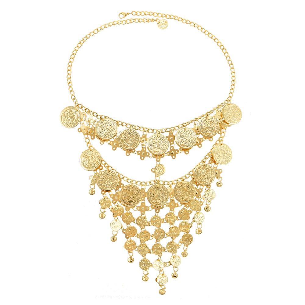 

Luxury Pendant Face Chains Bohemian Style Party Headbands Women s Jewelry Mask Festival Gift Gold A