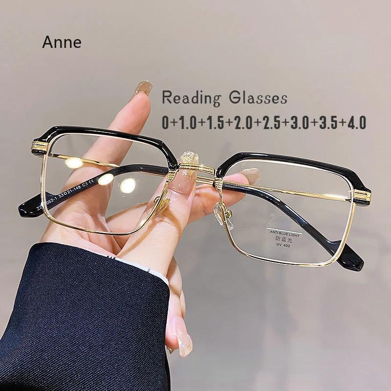 New Fashion Design Compute Reading Glasses Anti Blue Block For Women Squre Frame Myopia Eyewear gafas hombre eye glasses