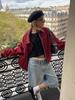 Women's Retro American Long Sleeve Jacket Coat for Autumn/Winter (Style M6285)