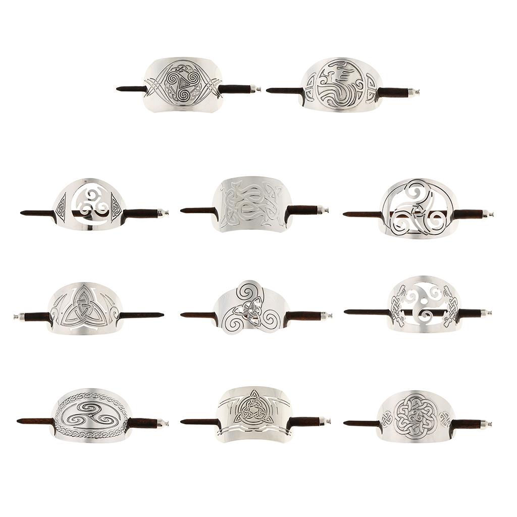 2x Carved Barrette Hair Clip with for Decoration of Hair, Accessories