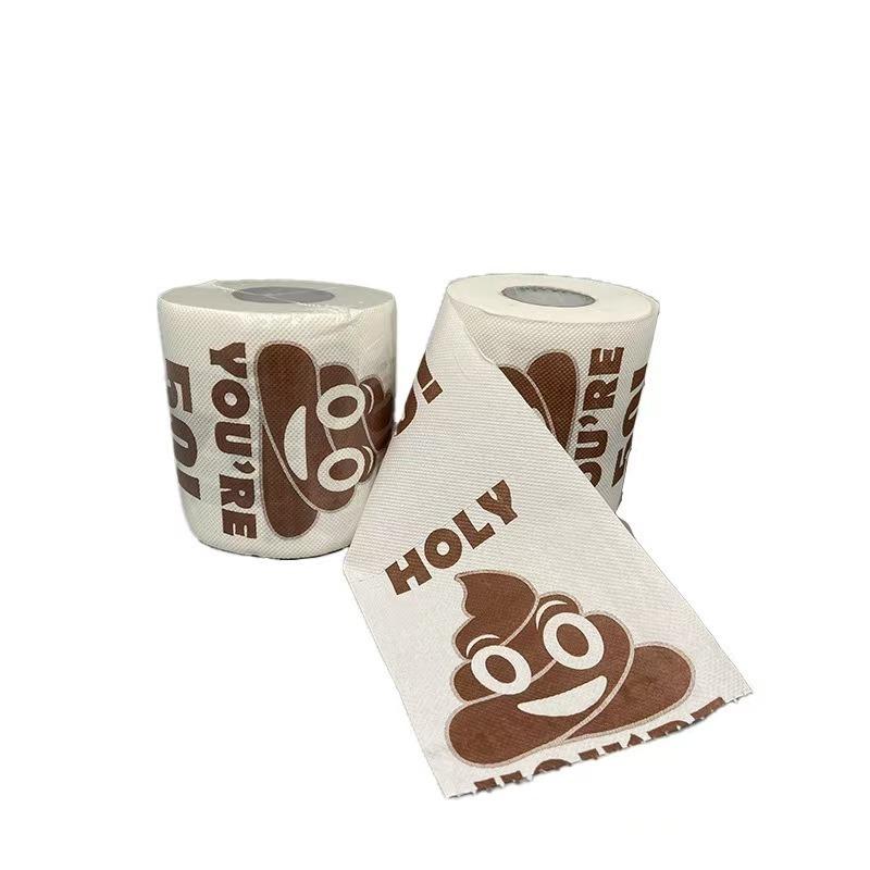 Funny Birthday Toilet Paper with Poop Design for Ages 18-60
