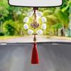 Car Interior Buddha Pendant Decorative Rear View Mirror Charm Hangable Buddha Aesthetic Ornament For Truck RV Minivan Pickup
