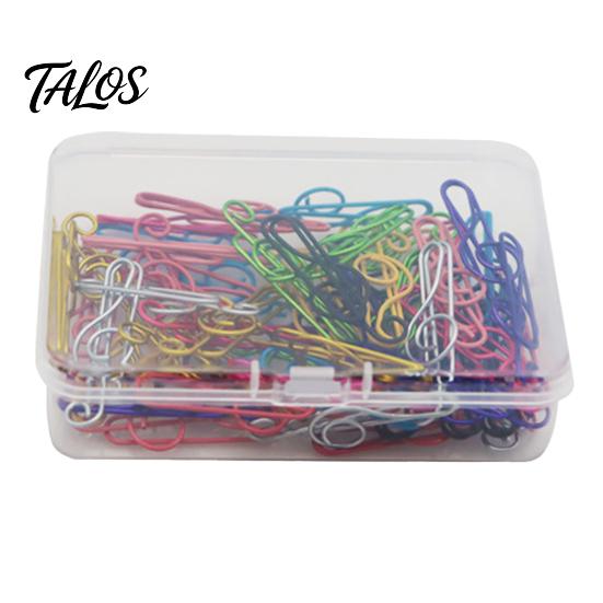 Creative File Fasteners Musical Note Paper Clips, Colorful Metal Treble Clef Decorative Cute Music Themed Gifts Fasteners, Bookmarks for Office