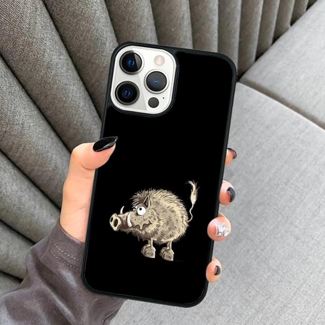 Wild Boar Phone Case For iPhone 17 Air 16 16e 15 14 Plus 11 12 13 Pro Max Soft Bumper Shell Cover Coque