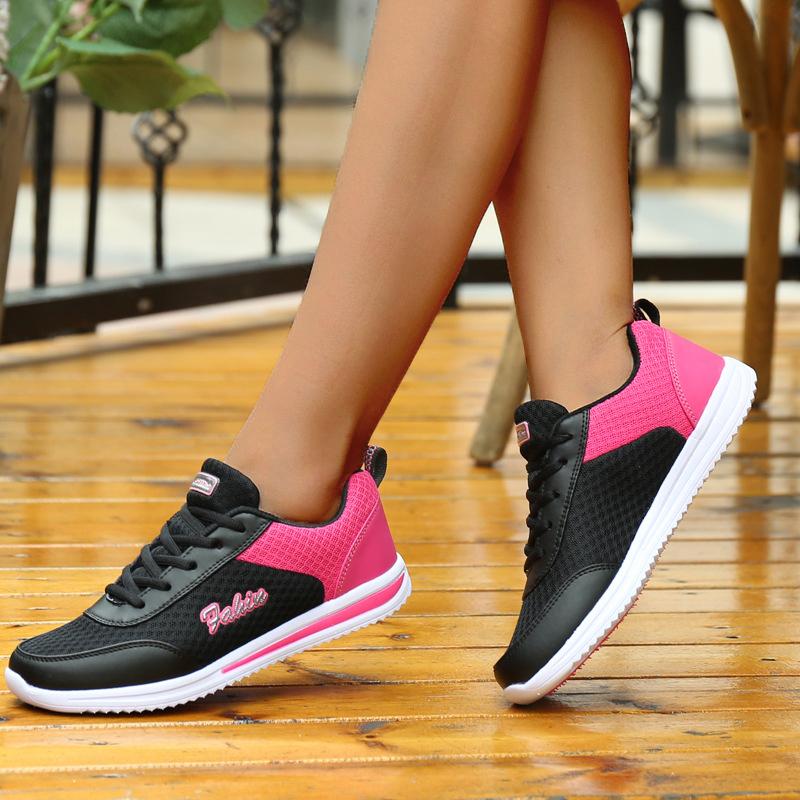 Fashion Fashion 2025 New Women's Sneaker Breathable Shoes Woman Plus Size Casual Sneaker Woman Lace Up Tenis Feminino Female Sneakers