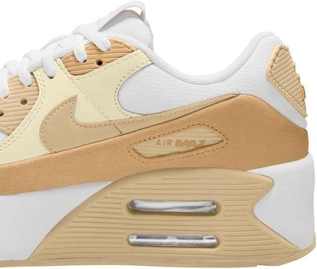 Nike Air Max 90 LV8 Size W, White/Team Gold, FD4328-112, 23.0cm