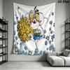 diddl Wall Tapestry Aesthetic Wall Hanging Printed Fabric Blanket Decorative Tapestries for Bedroom Living Room Home Decor