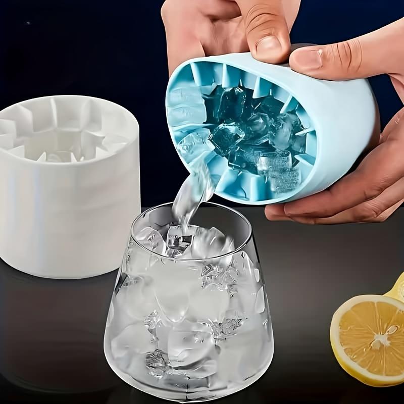 1 Easy - to - use Quick - freeze Silicone Ice Tray - Durable Plastic Mold for Fruit Juice Ice Cubes