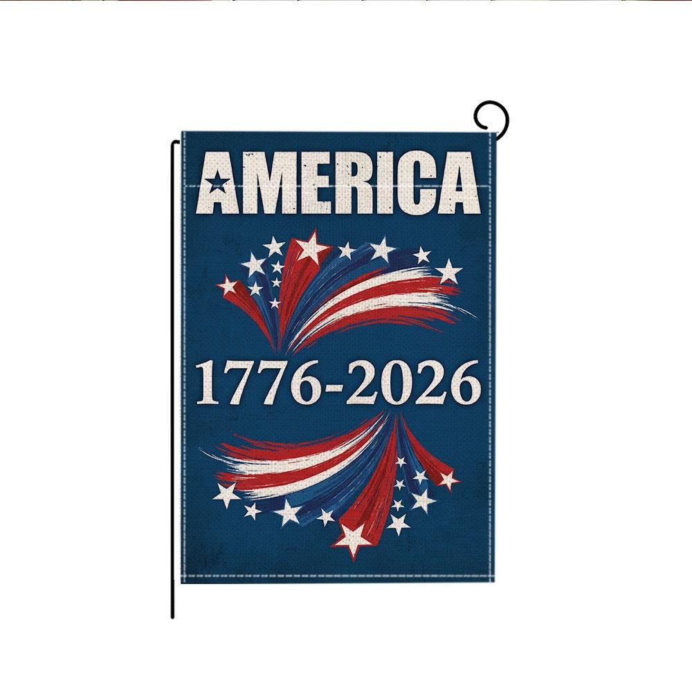 

USA Independence Day 250th Anniversary Commemorative Flag Garden Flag Courtyard Atmosphere Decoration One Size