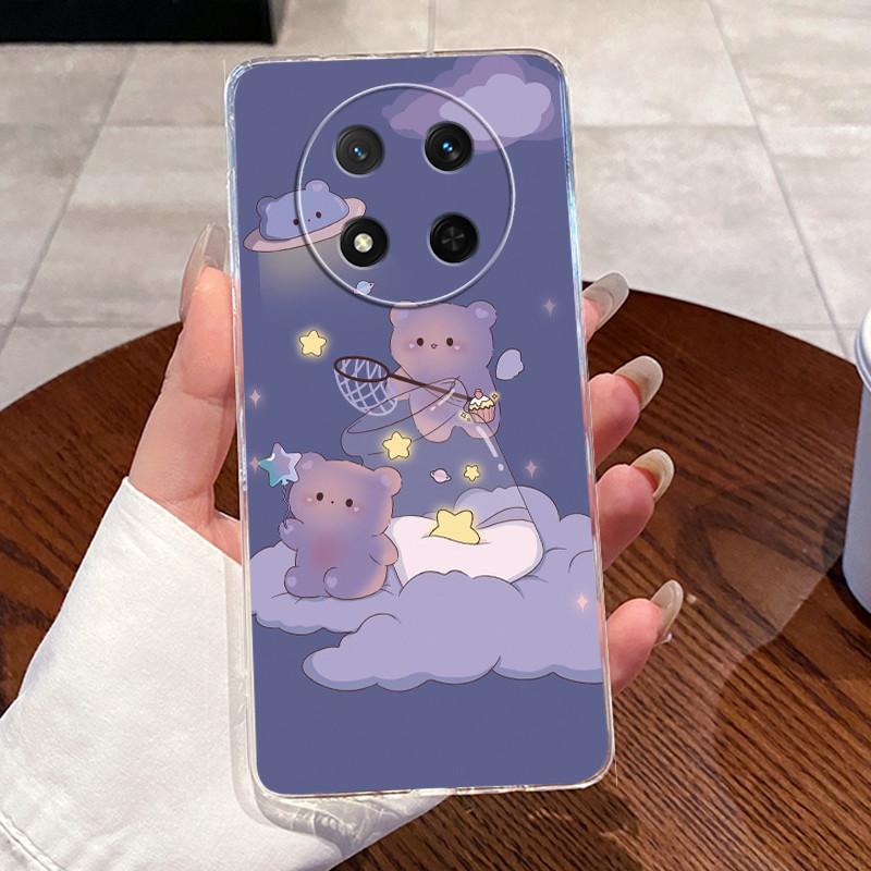 For Honor Magic 7 Lite Case Magic7 Lite BRP-NX1 Clear Luxury Cute Funny Rabbit Cover Case For Honor X9C X 9C 5G Soft TPU Shell