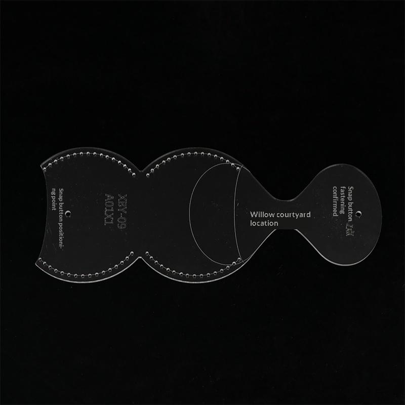 

Leather Craft Mini Coin Purse Small Wallet Acrylic Template Diy Leather Tool Set For Handmade Mini Wallet Making Beginners one size