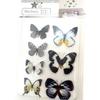 Les Trésors De Lily [N4138] - 3D Stickers 'Butterflies' Black Gray White