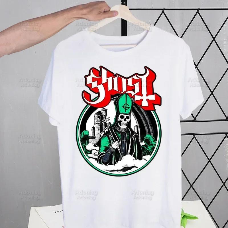 Ghost Band Hard Rock Band Harajuku Men's Tshirt Unisex Short Sleeve T Shirt Casual Ghost B.C. Heavy Metal T-shirt Male Tops