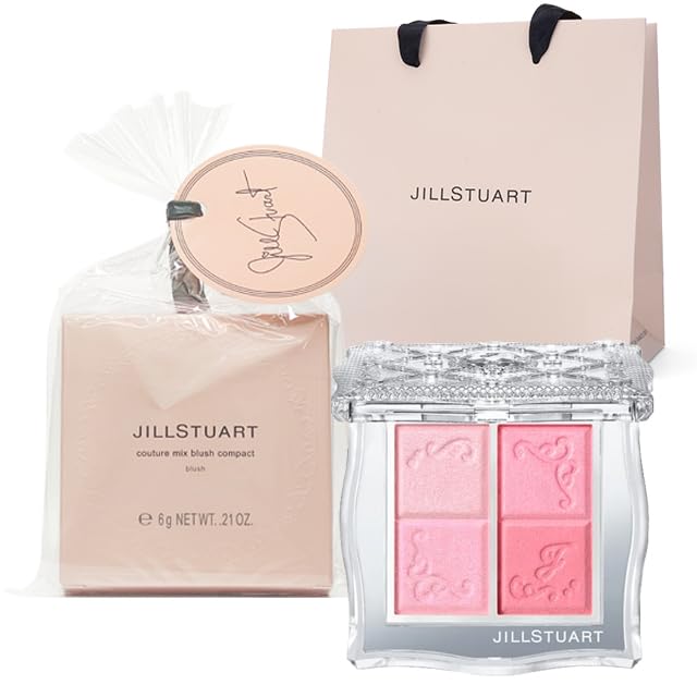 [Оригинальный продукт, в подарочной упаковке] Компактные румяна JILL STUART Couture Mix Blush (#01 Платье Мечты) 6 г, 4 цвета, Румяна, Макияж, Косметика, Mo