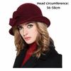 Vintage Style Vintage Cloche Fedora Cap with Bow Decoration Female Bowler Hat  Female Fashion