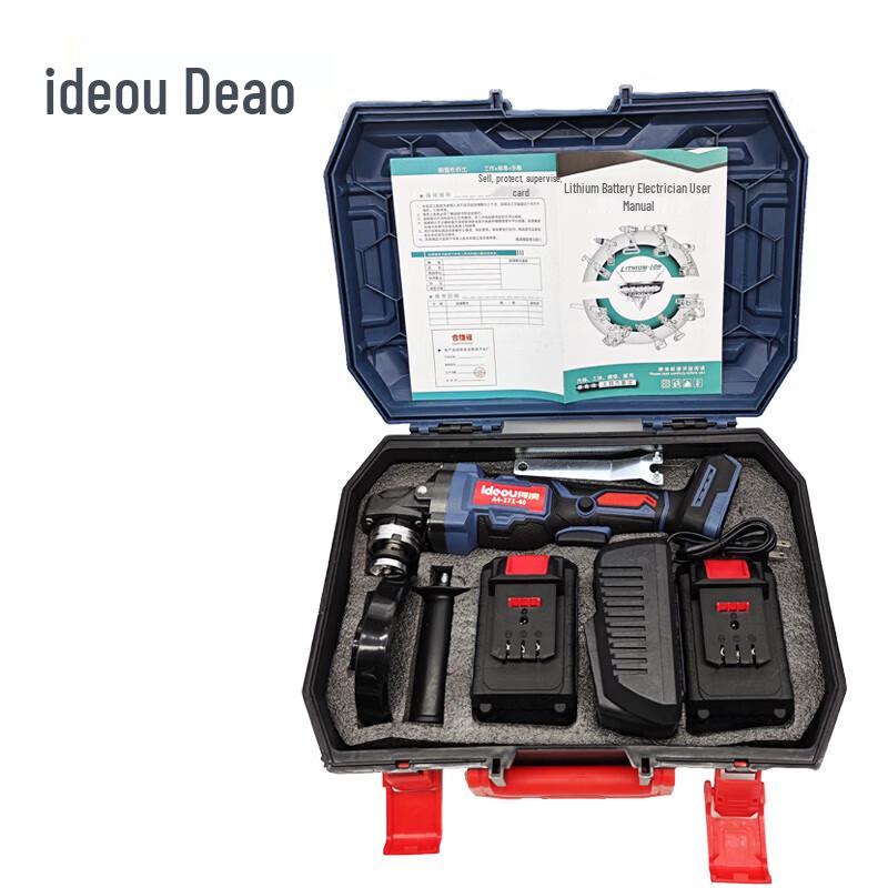 

Ideou 21V Cordless Brushless Angle Grinder CN plug (adapter included)
