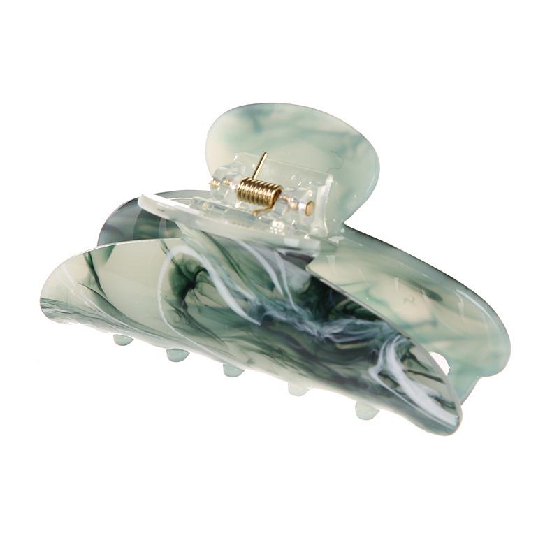 Yuanbao Cloud Pattern Hair Claw Clip – European & American Style Acetate Hair Accessory