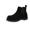 Retro Inner Heightening Chelsea Boots Women's Spring New Matte Leather Chimney Thick Heel Short Boots Children's Thick-soled Martin Boots