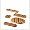 Wooden Egg Tray with Acacia Wood, Japanese Style Egg Storage Container for Fridge and Kitchen Eggs Slot Holder